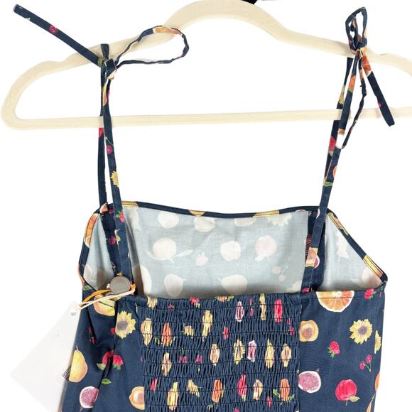 LHD Sainte Maxime Fruit Print Romper NWT Blue 2 - Picture 5 of 9